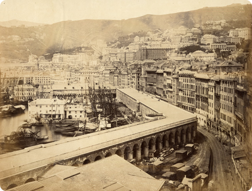 Alfred Noack (1833-1895) - Genova, Terrazzo di marmo Alfred Noack (1833-1895) - Genova, Terrazzo di marmo